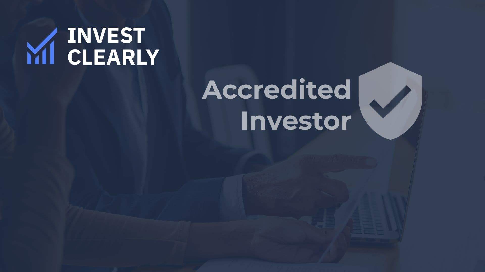 image that says accredited investor with a verification tick