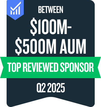 $100M-$500M AUM badge