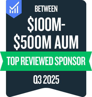 $100M-$500M AUM badge
